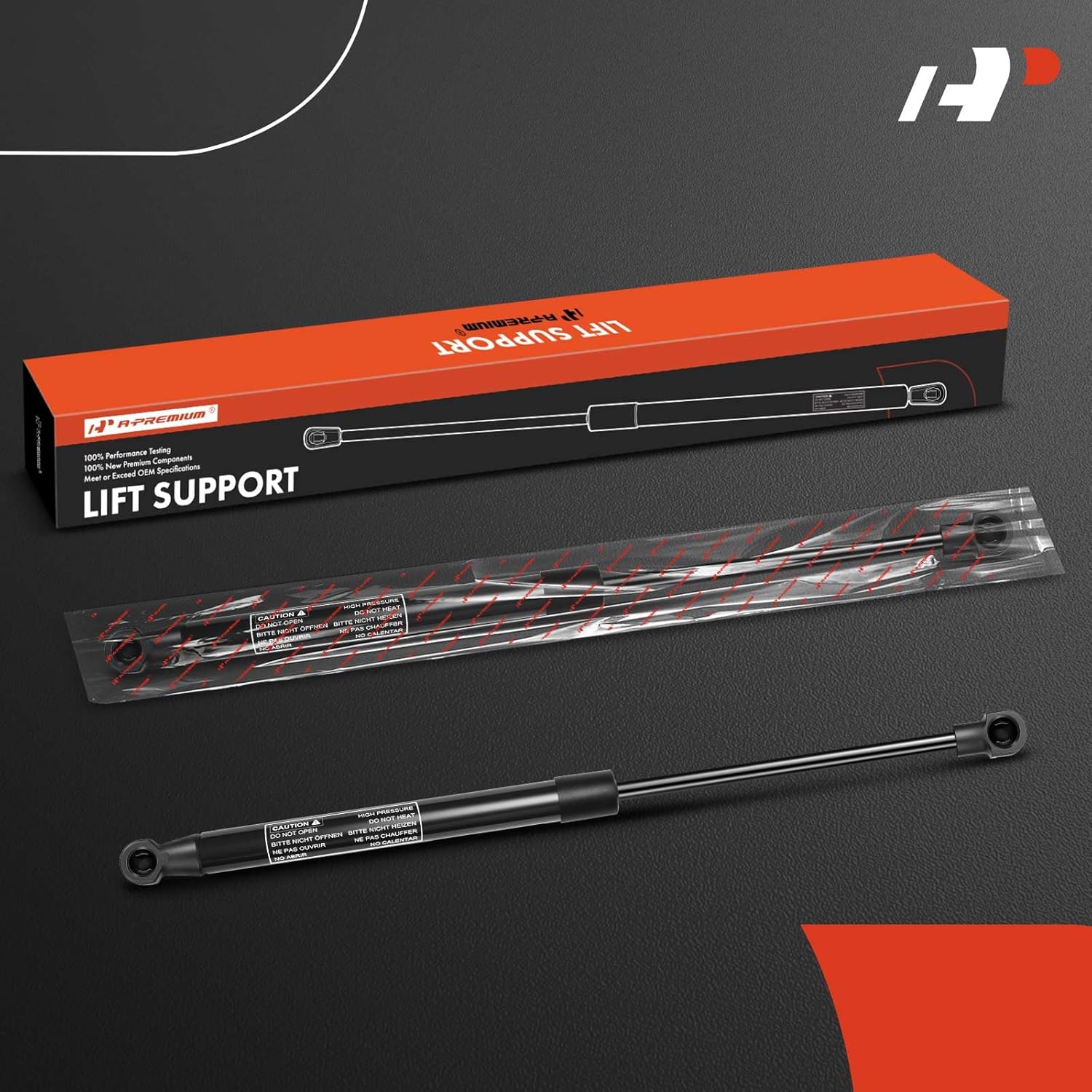 A-Premium Rear Tailgate Lift Supports Shock Struts Compatible with Toyota Prius 2010-2015 Prius Plug-in 2012-2015 2-PC Set