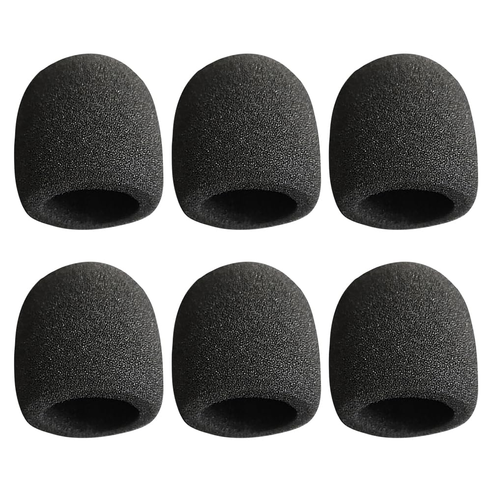 UUYYEO 10 Pcs Handheld Microphone Cover Foam Microphone Windscreens Thick Sponge Mic Covers Microphone Wind Protector Micro Foam Filter for Most Microphone