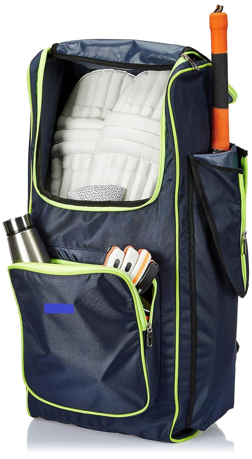 Cricket Kit Bag For Adults Cricket Bag Cricket Equipments Blue Spacious Storage Weather Resistant Backpack