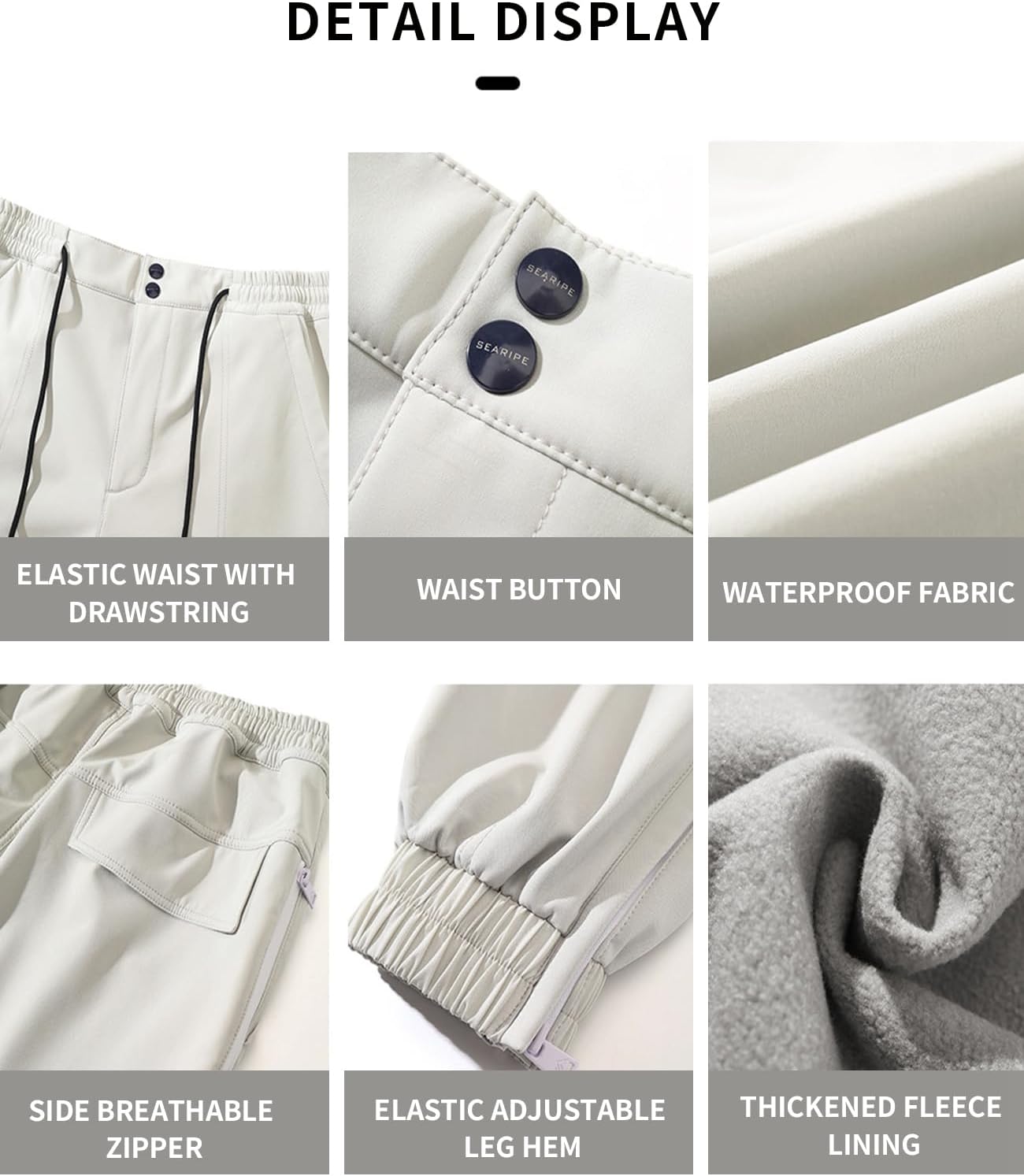 RIUIYELE Women's Ski Suit Outdoor Sports Snowboarding Jacket and Pants Waterproof Breathable Snow Suit Klein Blue L - Image 6