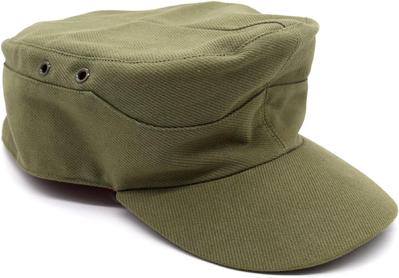 Replica WWII German Afrika Korps Cotton Twill Cap Hat Khaki