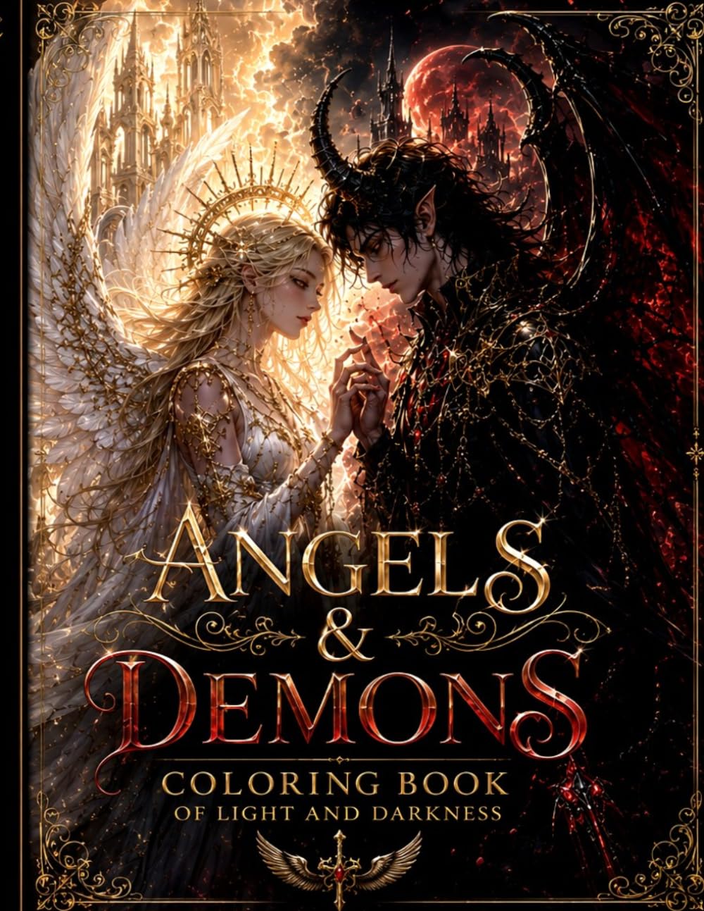 Angels & Demons: Coloring Book of Light and Darkness