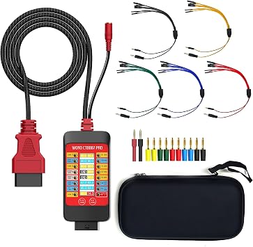 WOYO CTB007 PRO 12V/24V OBD2 Breakout Box with LCD Display 16PIN Vrms, CAN Tester Box with Built-in 120 for ECU Testing Tool on Bench, CAN Tester Box, 27.5inch/59inch Extension Cable 150cm/59inch