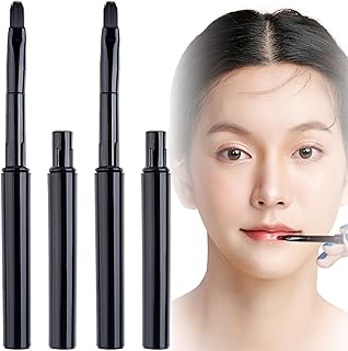 4 mini pinceles retráctiles para lápiz labial...