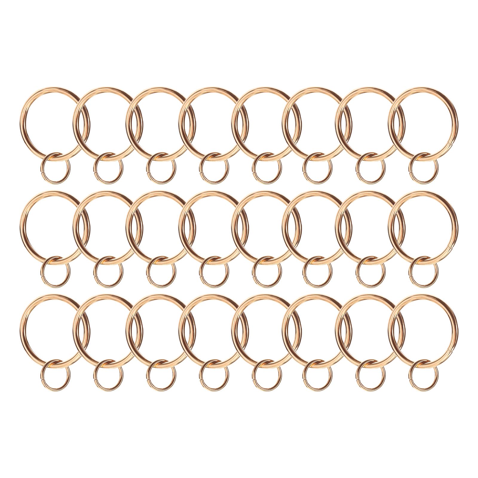 Anillos de metal para cortinas uxcell dorados de 1.3 pulgadas con ojales pack de 24