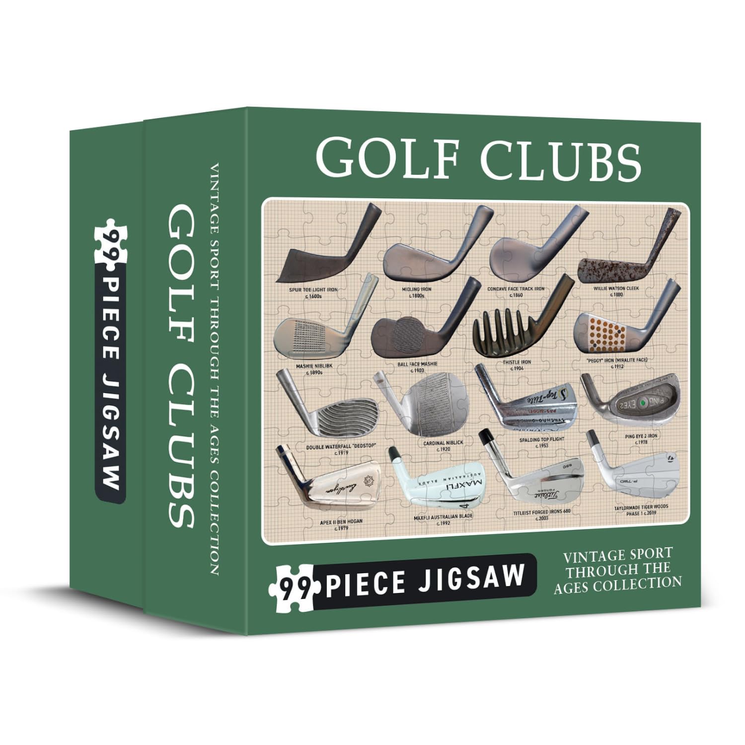 Coach House - Golf Clubs, 99 Piece Jigsaw Puzzle, Iconic Clubs, Multi-Coloured, 26.5 x 18.5 cms