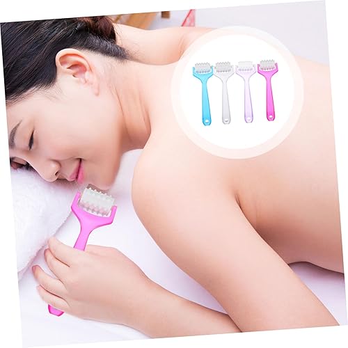 Miniatura 5 de 4 unids Masajeador de belleza Masajeador Facial Masajeador Rodillo de barbilla Rodillo Masajeador en forma de V Rodillo facial Gua Sha Herramienta