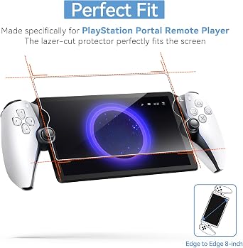 ivoler 2-Pack Screen Protector Tempered Glass for PlayStation Portal Remote Player 8 inch 2023, Transparent HD Clear Anti-Scratch Screen Protector for PlayStation PS Portal Remote Player 8.0''