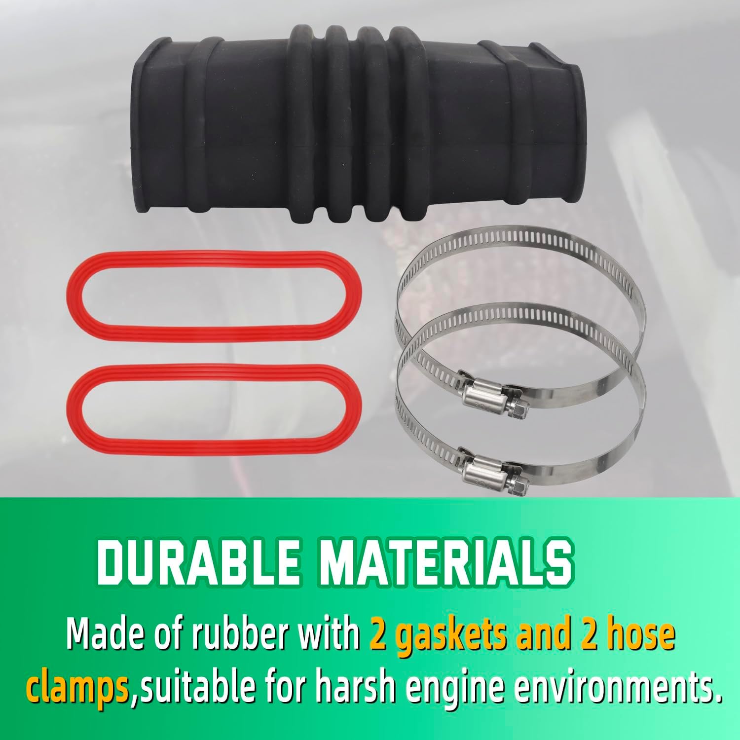 Air Intake Hose Kit For Land Rover Discovery II - Off-Road Use Only - Fit for 1999-2004 Discovery II 4.0L/V8 Gas & TD5 2.5L Diesel