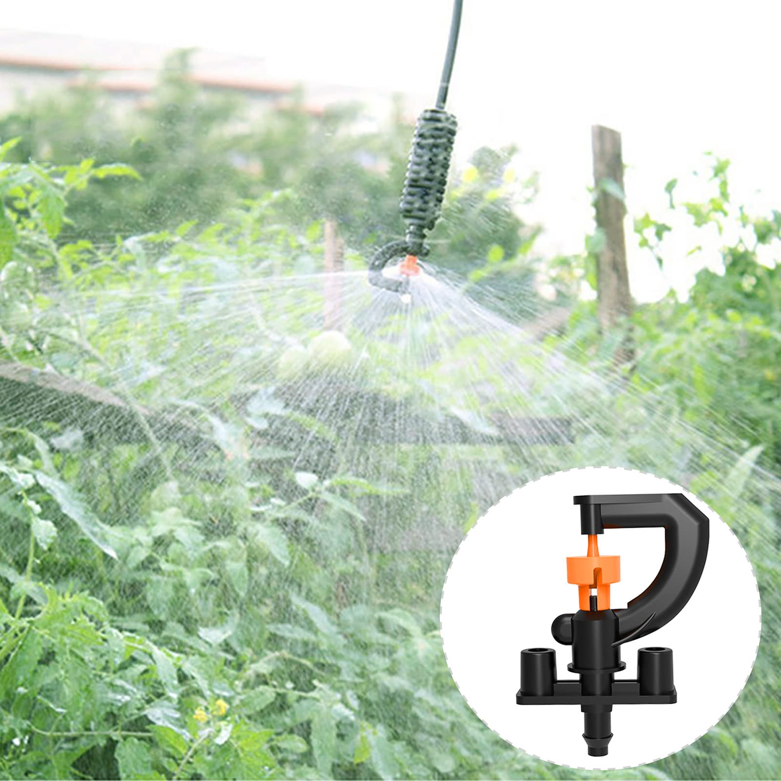Głowice zraszaczy, dysze do nawadniania ogrodu, zraszacza, obrotowe, załamanie, regulowany system Micro Drip, zaparowywanie, system nawadniania, 30 sztuk