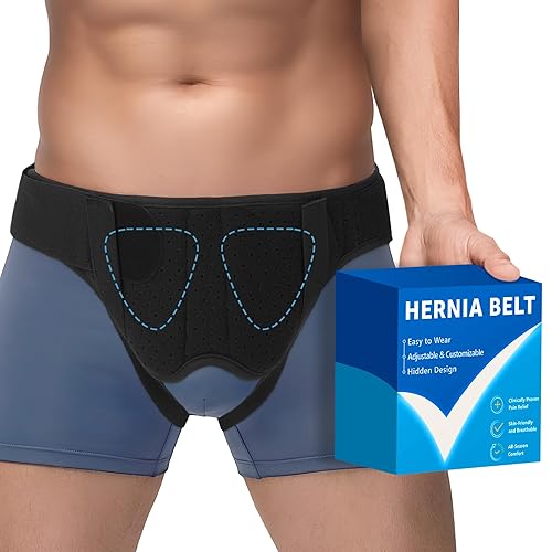 Hernia Belt for Men & Women - Single/Double Inguinal, Comfortable