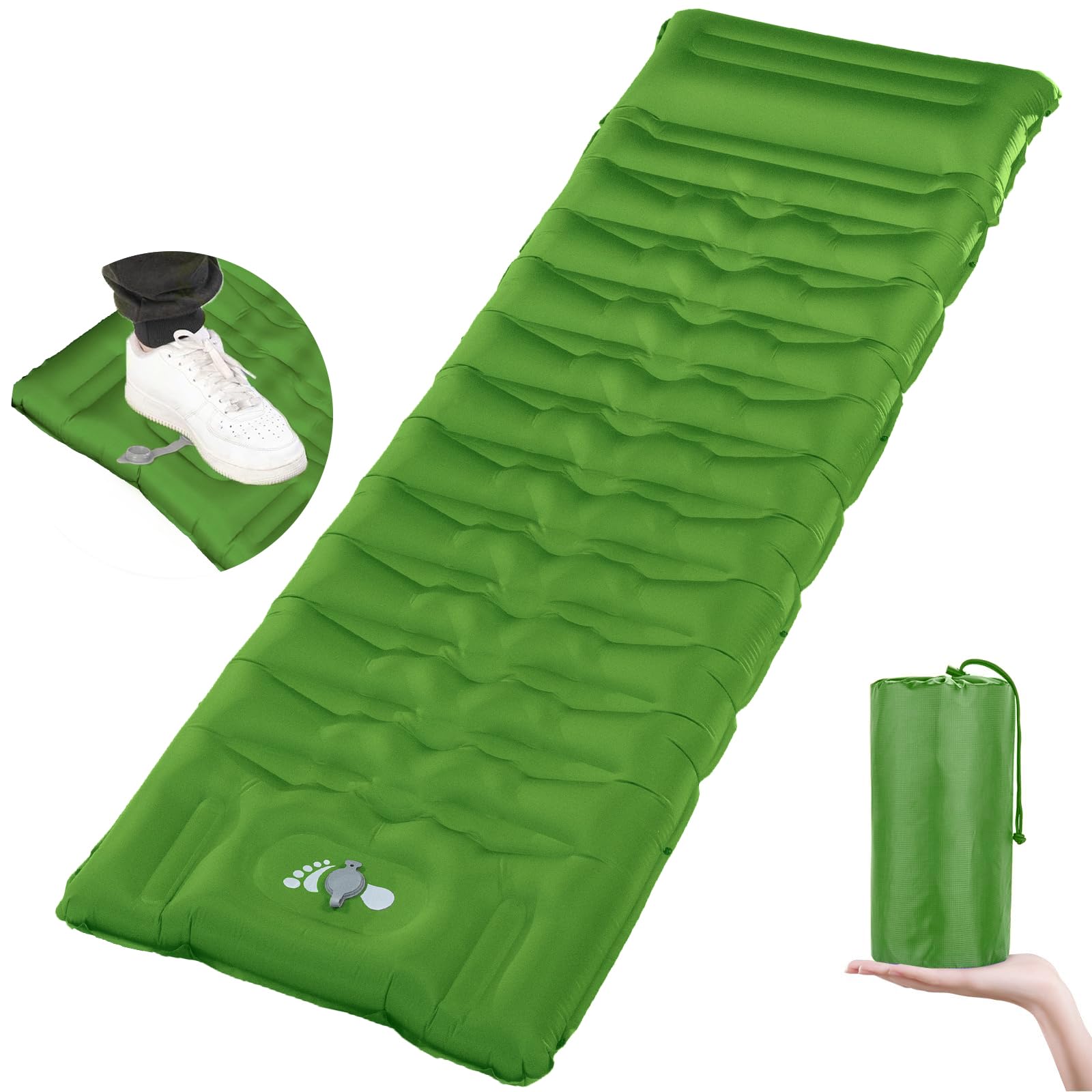 Materassino Autogonfiante Wholede Ultraleggero - 12cm Spessore, 500kg Portata, Per Campeggio - Foto 5