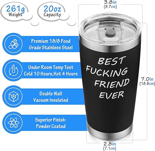 Miniatura 2 de Best Fcking Friend Ever, interesante taza de regalo de cumpleaños para hombres o mujeres, divertidos regalos de amistad para mujeres, mejores