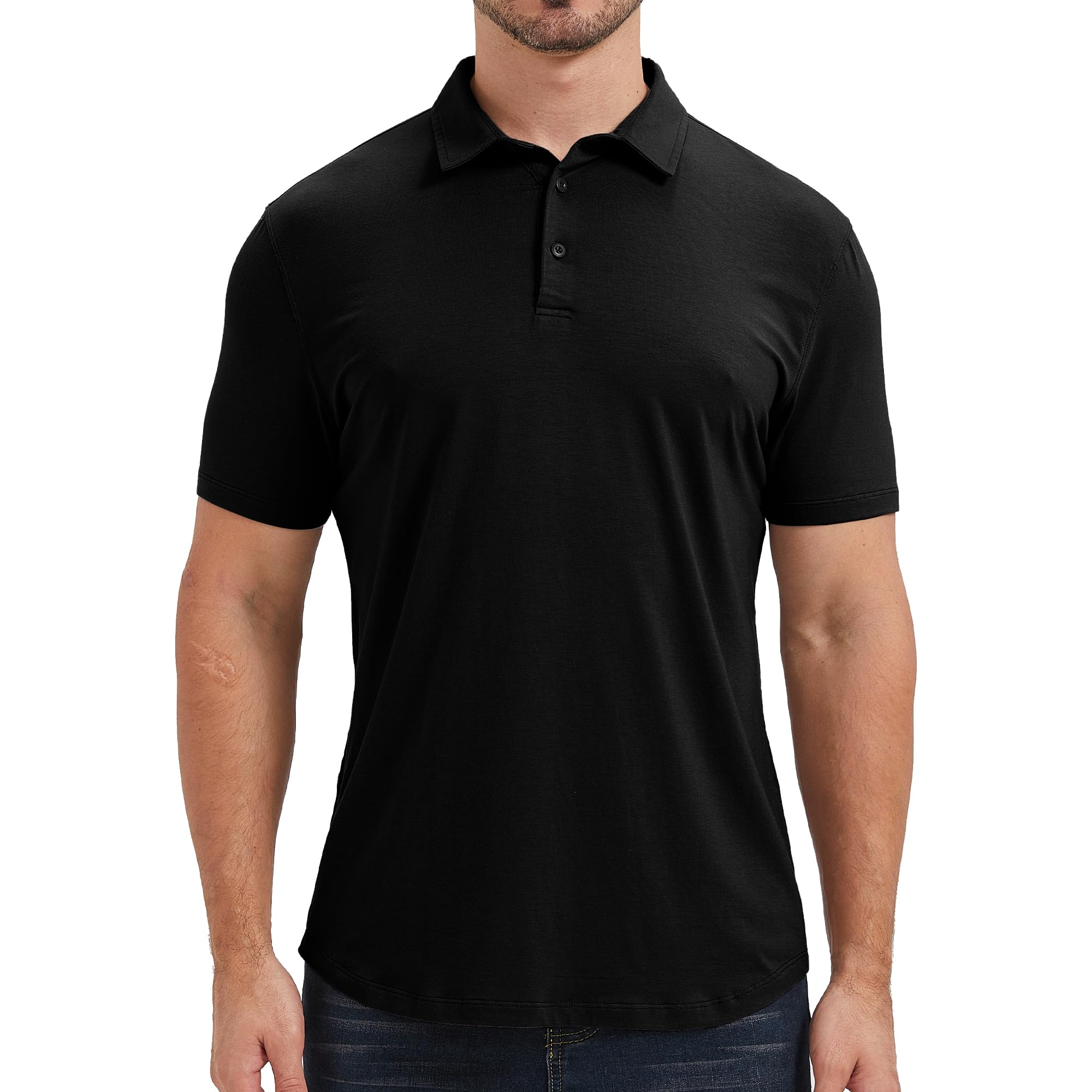 netdraw Mens Lightweight Bamboo Viscose Polo