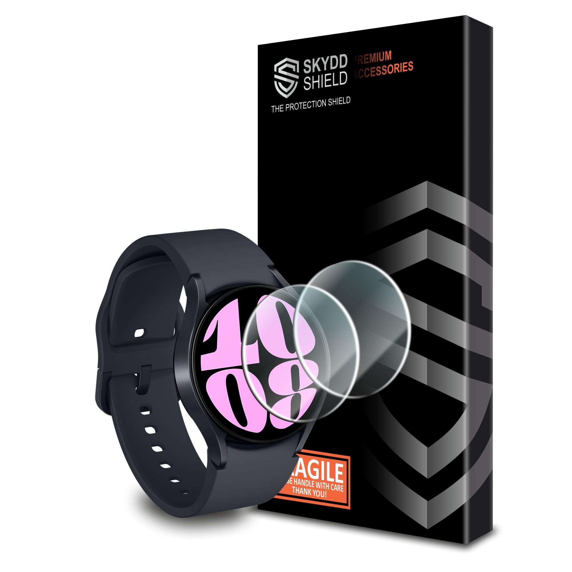 Skyddshield Tempered Glass for Samsung Galaxy Watch 6 Classic (47 mm) with Easy Self Installation Kit | Black (B0D4DW1QBS) Amazon Price History, Amazon Price Tracker