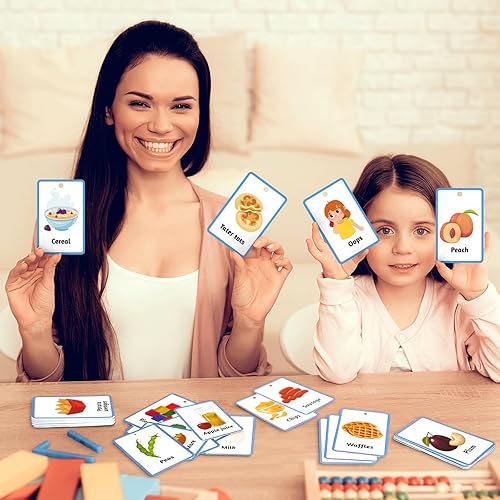 Miniatura 4 de 81 tarjetas de comunicación para autismo, tablero de comunicación no verbal, tarjetas para autismo con cordón de resorte de plástico retráctil,