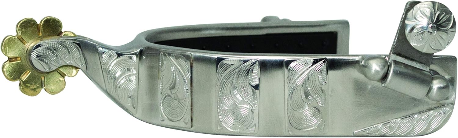 Metalab Anti-Slip Rubber Comfort Roping Spurs - Mens