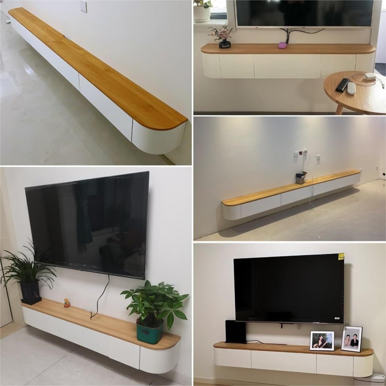 Mobile TV a parete, supporto TV sospeso e console Ma Molto resistente