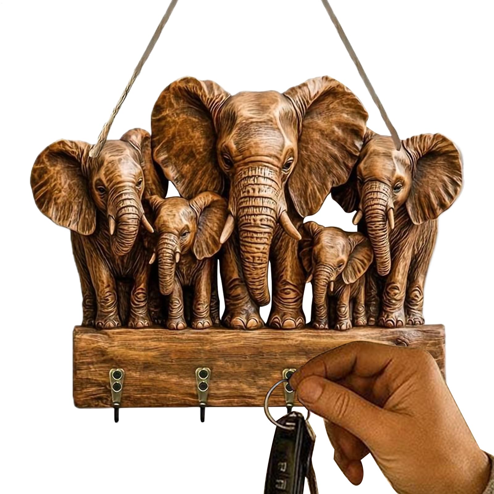 Organisateur d'entrée éléphant pour ne plus jamais perdre ses clés chez soi