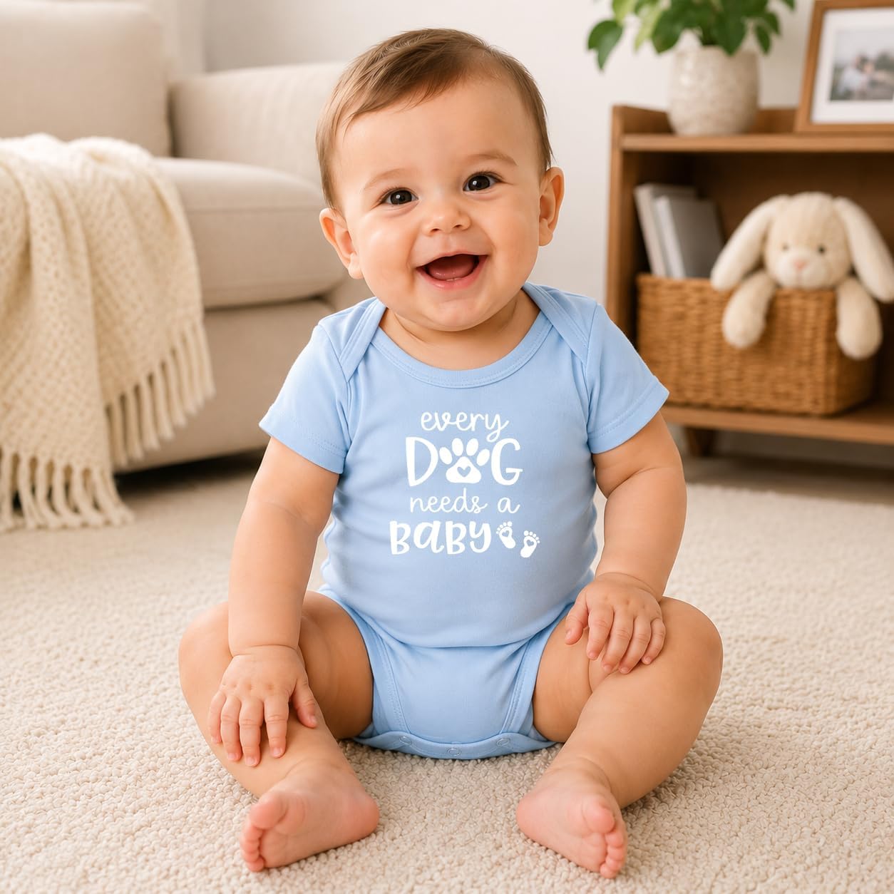 CBTwear Every Dog Needs a Baby Funny Family Pet Baby Bodysuit