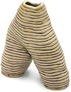 GODDESS STATUE, CERAMIC Contemporary Art, Textured Sculptural Vase For Table, Modern Large Floor Vase