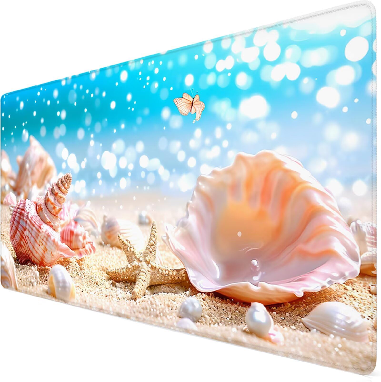 Podkładka pod mysz XXL 1000x500x3mm podkładka pod mysz plażową powłoka poprawia precyzję i szybkość, wodoodporne antypoślizgowe, szyte krawędzie, akcesoria do gier, komputer biurowy, komputer Y7-1197