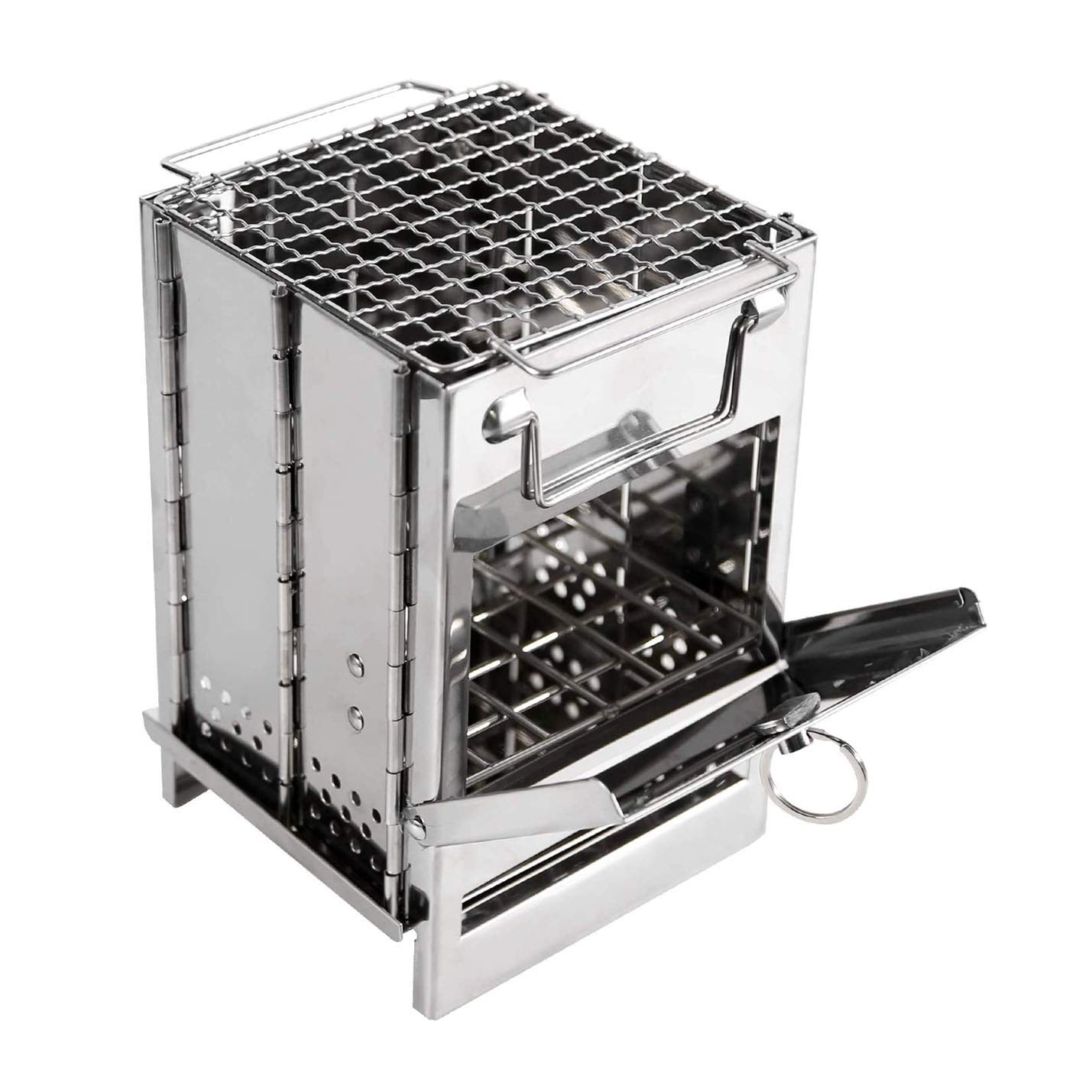 Camping Stove Foldable Wood Stove Portable Stove, Made Of Lightweight  Stainless Steel Easy Fuel With Twigs Leaves Solidified Alcohol, Best  Cooking System for Backpacking Hiking and Camping : Amazon.sg: Sporting  Goods