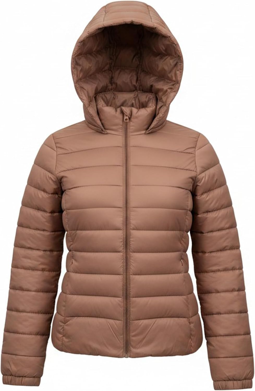 Jaqueta Feminina Bobojaco Puffer Com Capuz Nylon De Frio