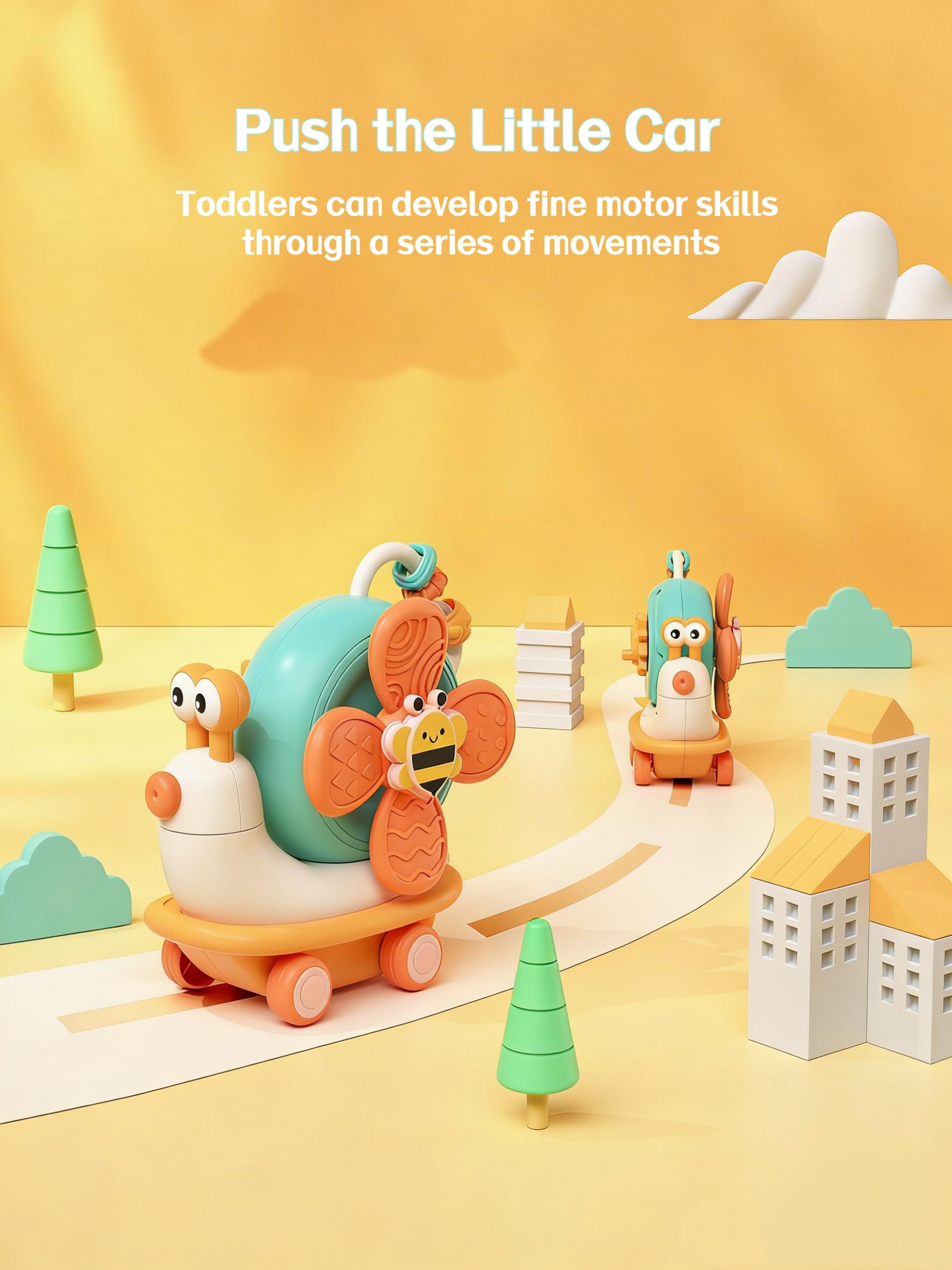 VORENUS Gioco Seggiolone Ventosa per Bambini 6 Mesi, Montessori Sensoriale Giochi Neonato 6-9 Mesi, Educativo attività Giocattoli Bambini con Ventose, Regalo Bimbo 1 Anno 12 Mesi