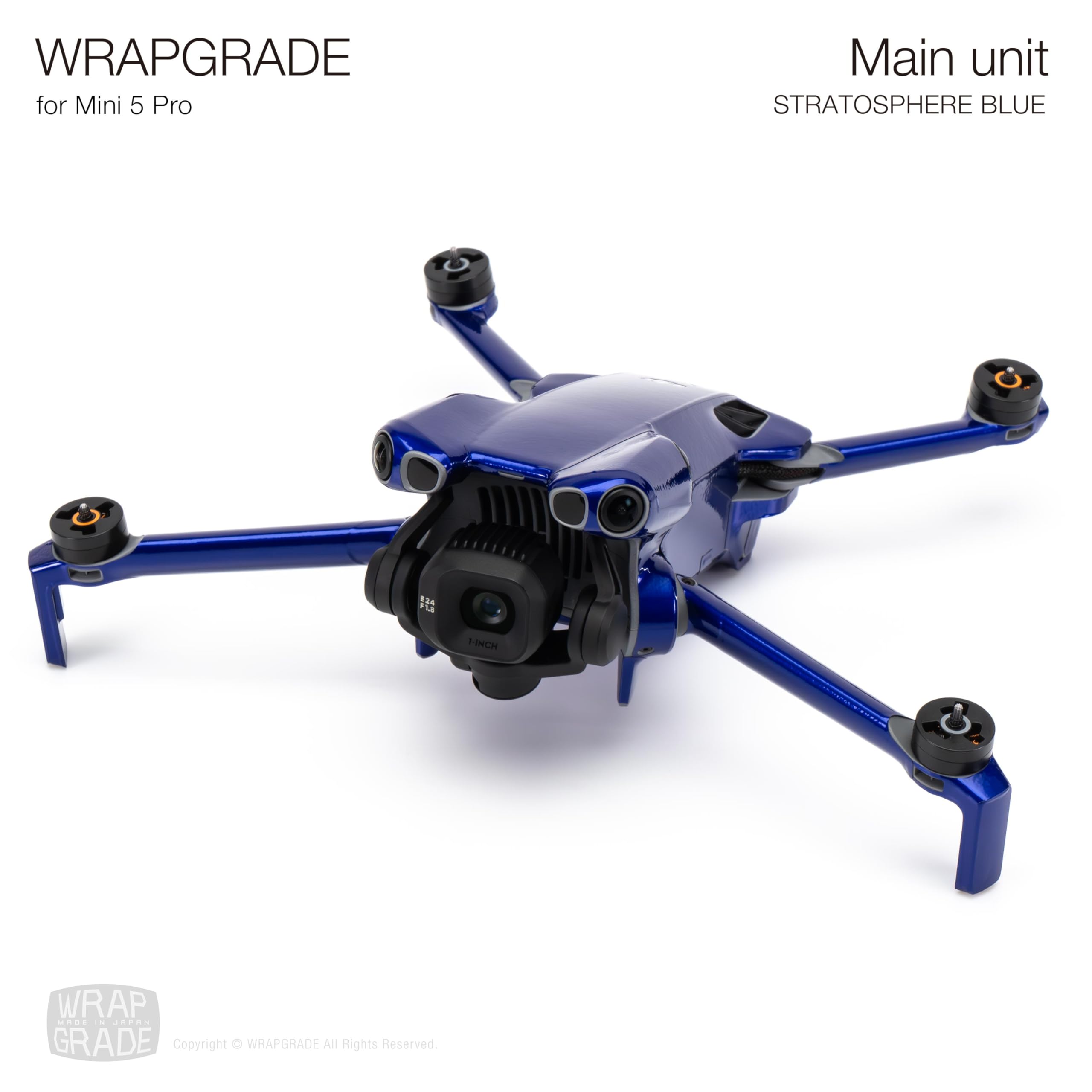 WRAPGRADE Skin Stickers Compatible with DJI Mini 5 Pro (Stratosphere Blue) - Image 3