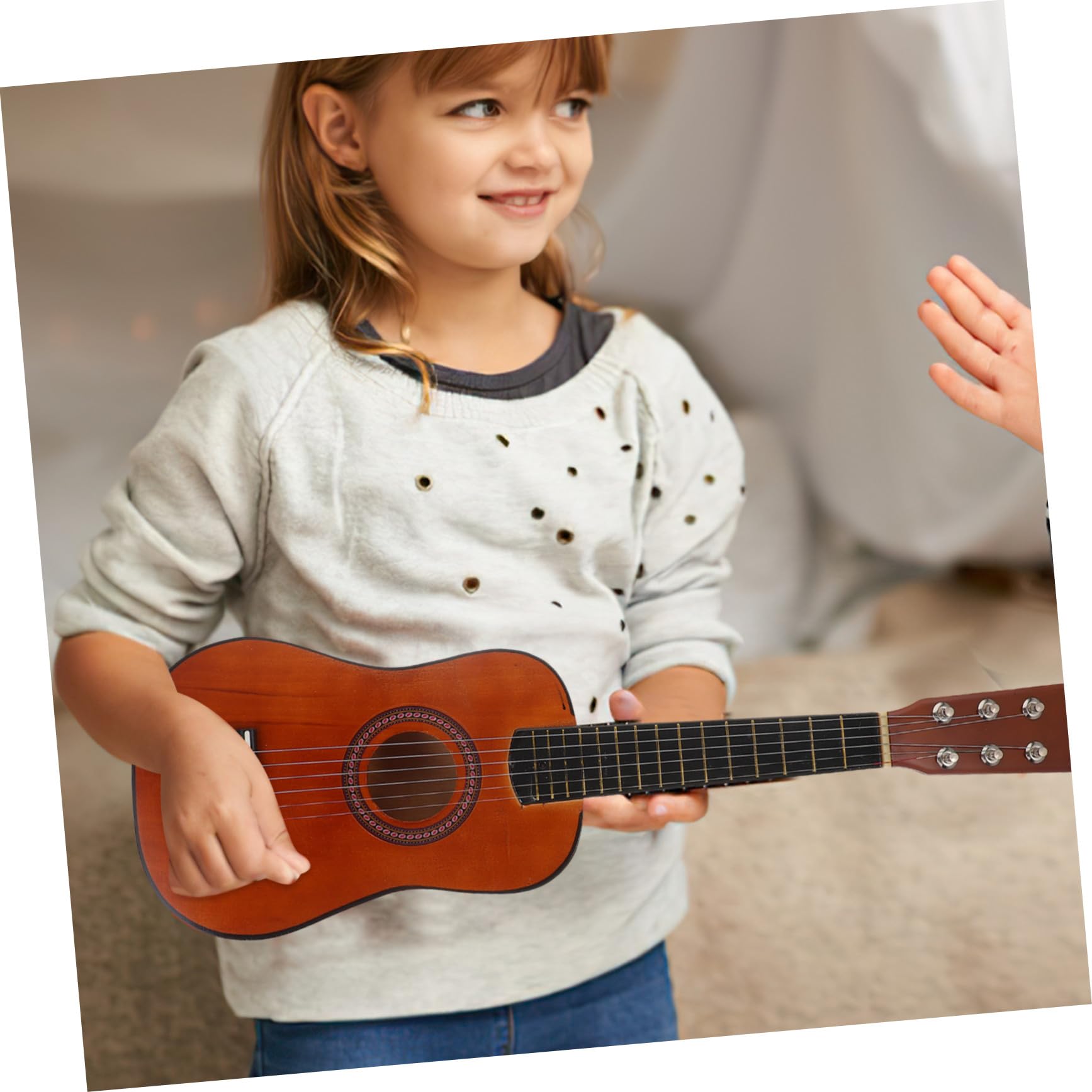Guitarra de Juguete 23 Pulgadas de Madera para Niños Principiantes