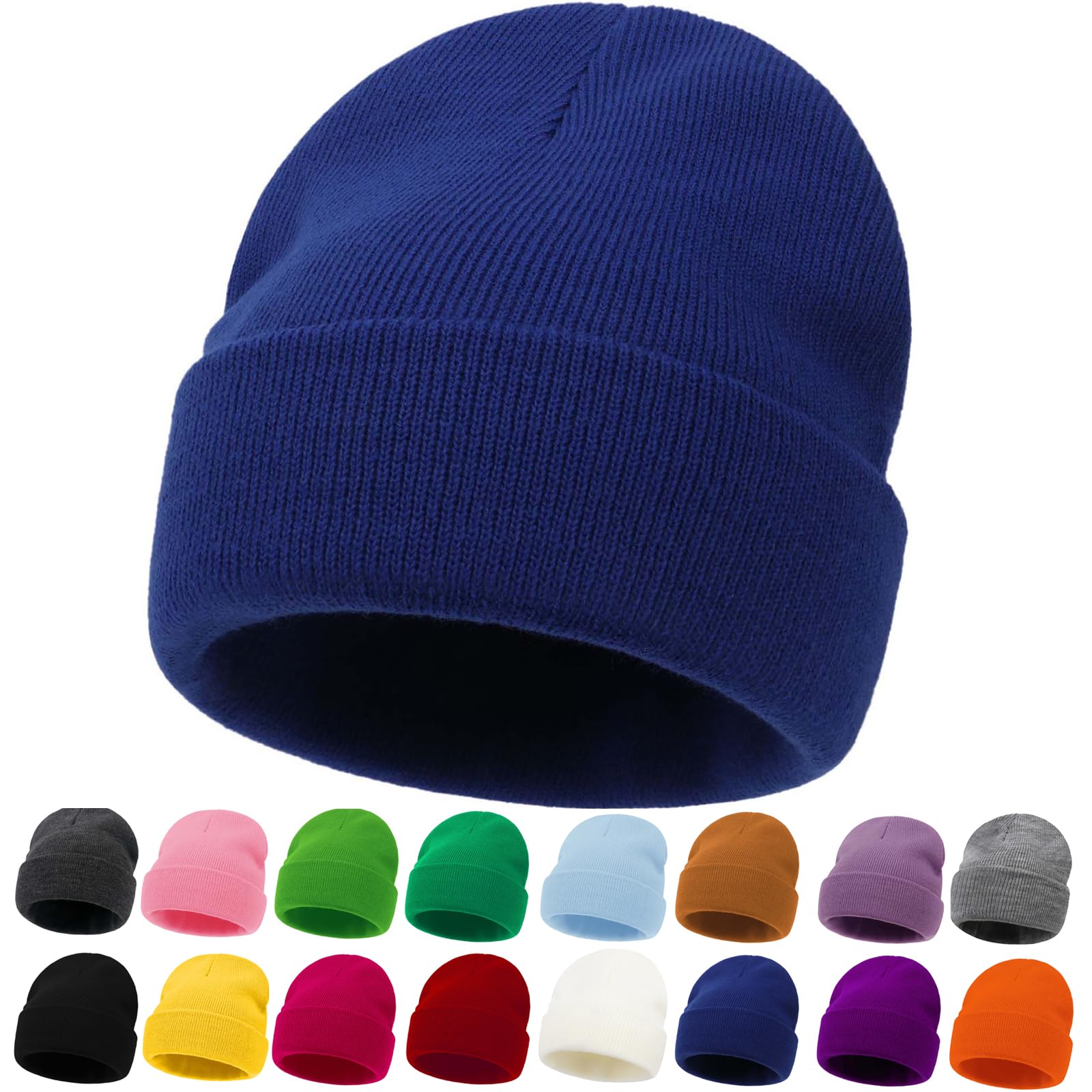 Kids Beanie Boys Girls Winter Hats Children Cuffed Knit Warm Skull Caps