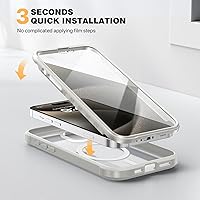 Vista 619 de Diaclara - Funda diseñada para iPhone 15 Plus de 6.7 pulgadas, transparente, cuerpo completo, con protector de pantalla, resistente de protección