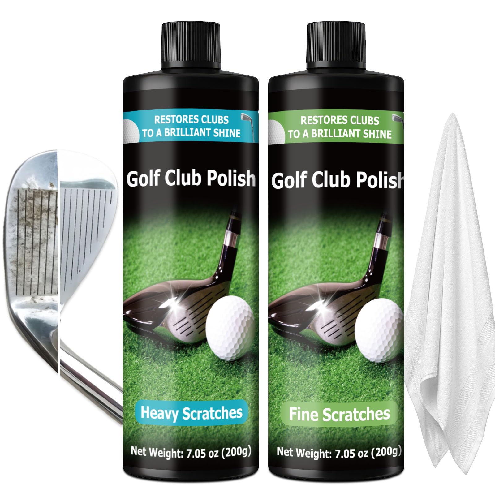 Kit de pulido para palos de golf 14.5 oz elimina rozaduras arañazos metal zinc aluminio acero