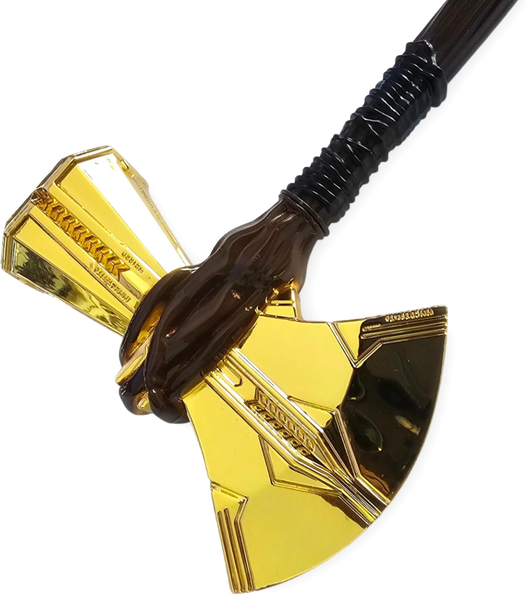 Premium Marvelous Thor Stormbreaker Axe Replica Collectible 21cm | Large Metal Legendary Weapon Ornament - 276g Weighted Viking Craftsmanship | Premium Norse Symbol | Ideal Adult Fan Gift (Gold)