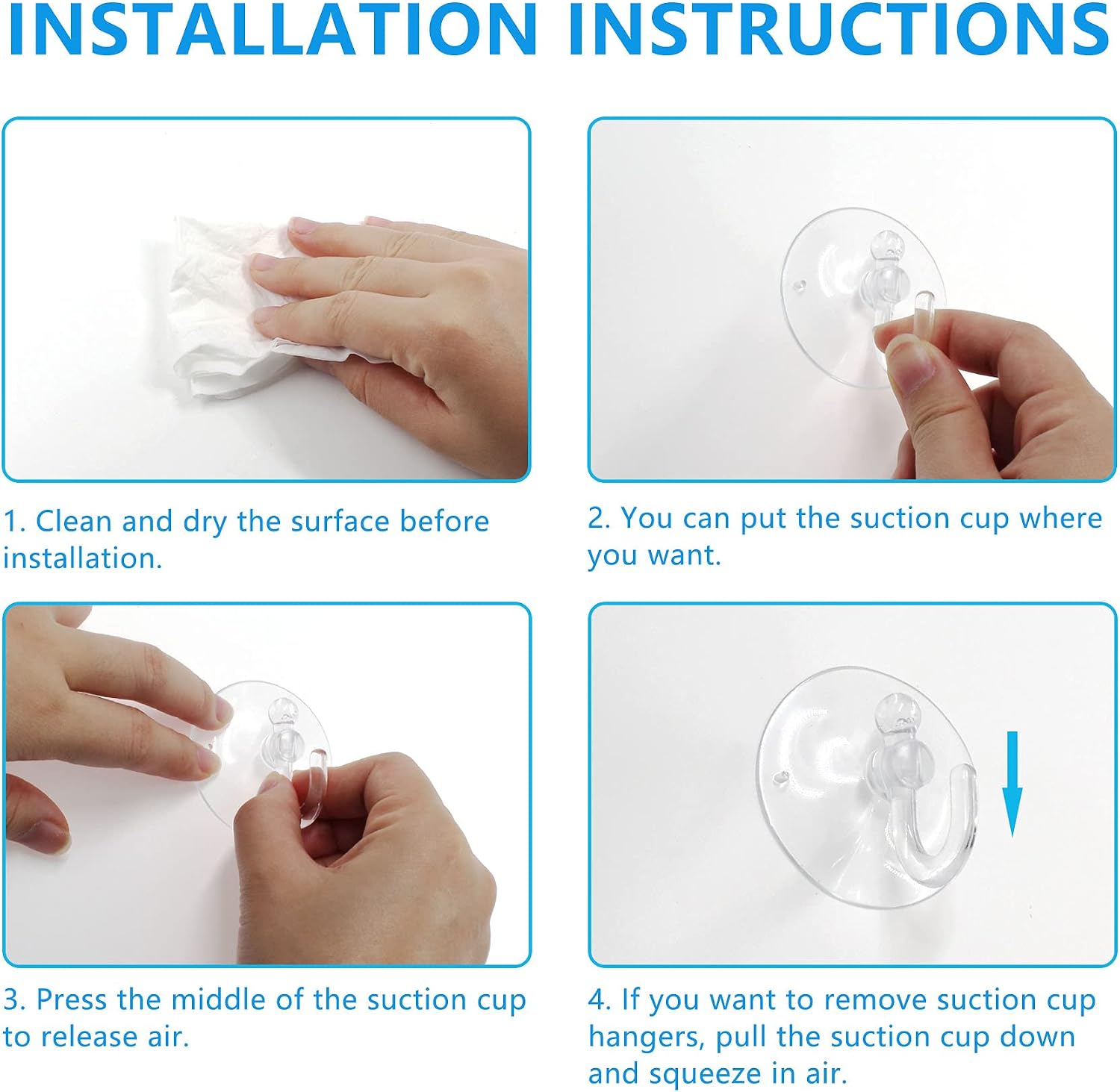 Piutouyar 20Pcs Suction Cup with Ring 30mm/1.2" Clear Key Ring Sucker Cups