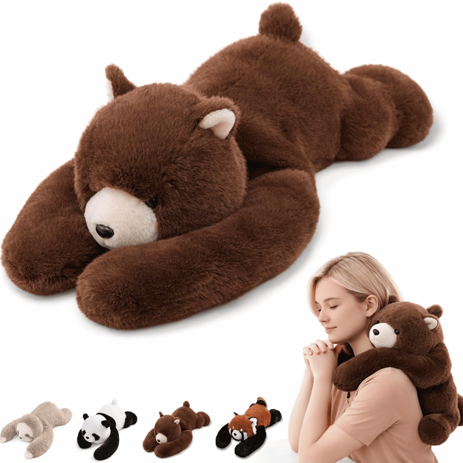 Weighted Plush Animal for Anxiety Relief, Soft Stuffed Animal Plush, Calming Comfort Companion for Stress Relief & Relaxation, Ultra Soft Cuddly Plush (Bear, 30CM)