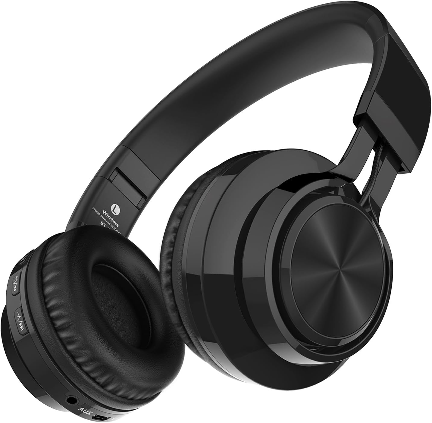 Darkiron Bluetooth wireless headphones with built-in microphone black