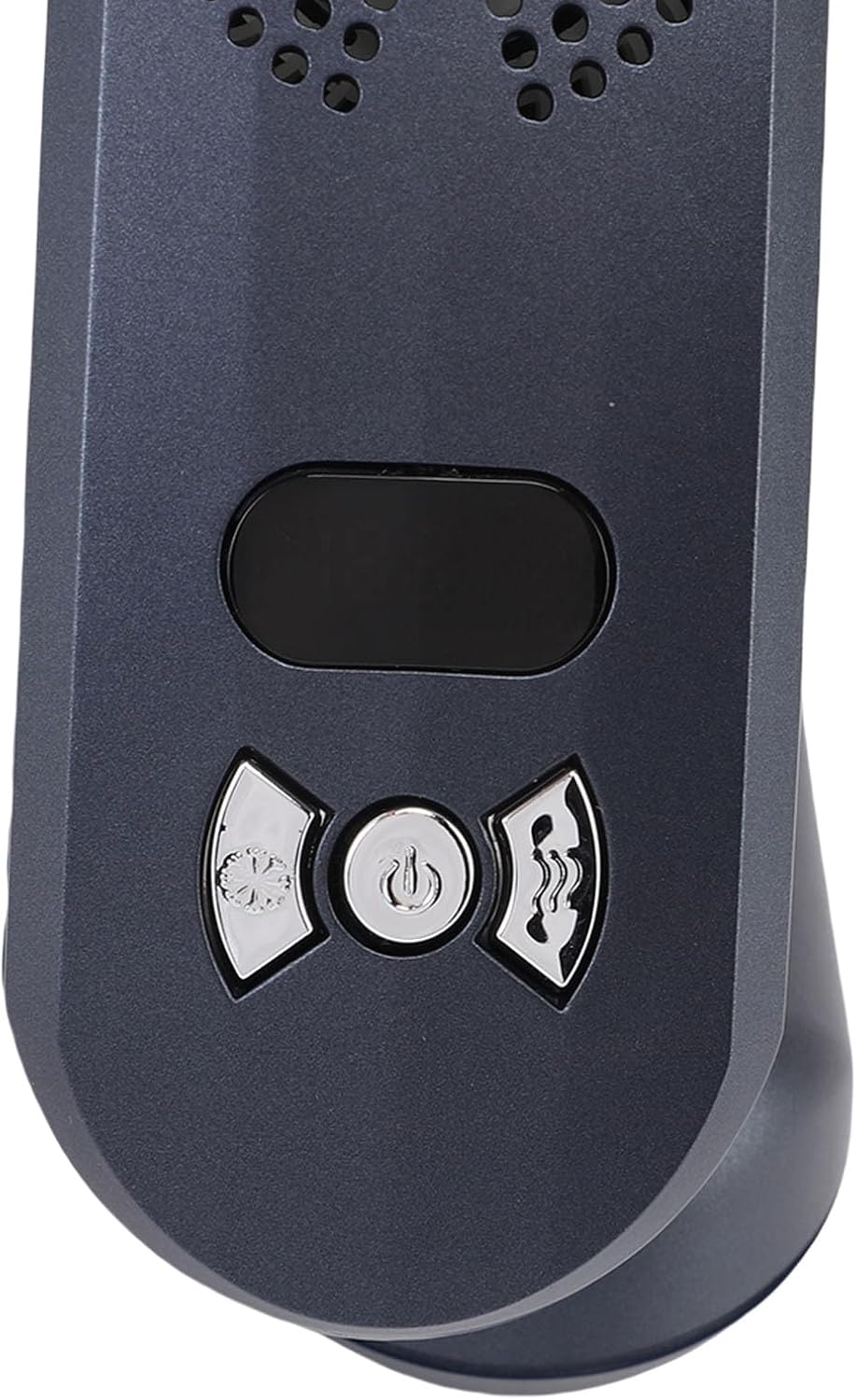 Luqeeg Portable Bladeless Personal Fan, USB Cordless Rechargeable Fan, Wearable Headphone Design, 3 Wind Speed with Built in Noise Cancellation for Travel, Beach, Cycling, Camping (navy blue)