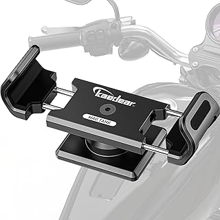 Kaedear Motorcycle Magnetic Phone Holder, Strong Neodymium Magnet, 360° Rotation, Scratch Protection, Aluminum Alloy, Mag Tank KDR-M35