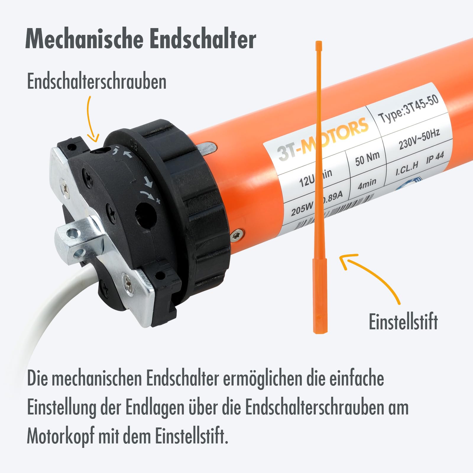 markisen motor einstellen 3T-MOTORS Markisenmotor 3T45-50 (Zugkraft 50 Nm/100 kg) für 78 mm Markisenwelle, zum Nachrüsten bei bis 8 m Ausladung, einfache Montage mit Zubehör, Markisenantrieb Auto & Motorrad FISCHER Sattelstütze Parallelogramm - akai COLOUR:Black/White
