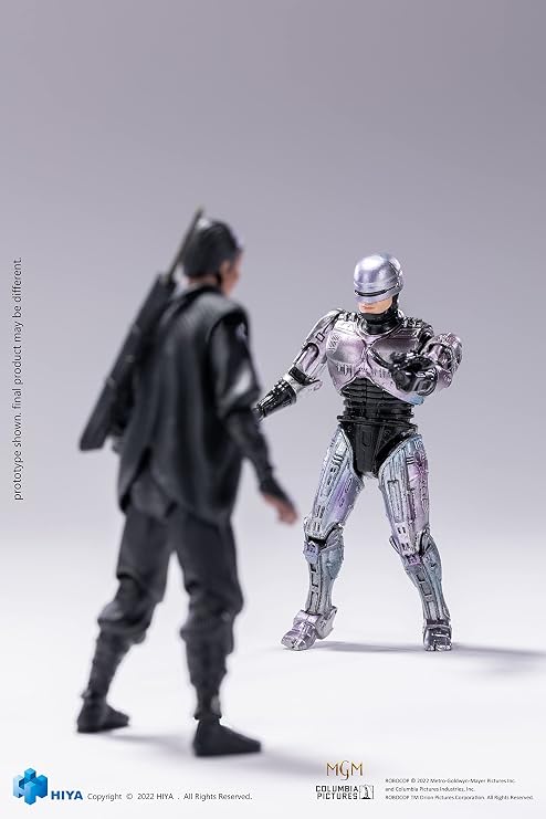Hiya Toys Robocop 3: Robocop vs Otomo PX Edition 1:18 Scale Exquisite Mini Action Figure Two-Pack, Multicolor