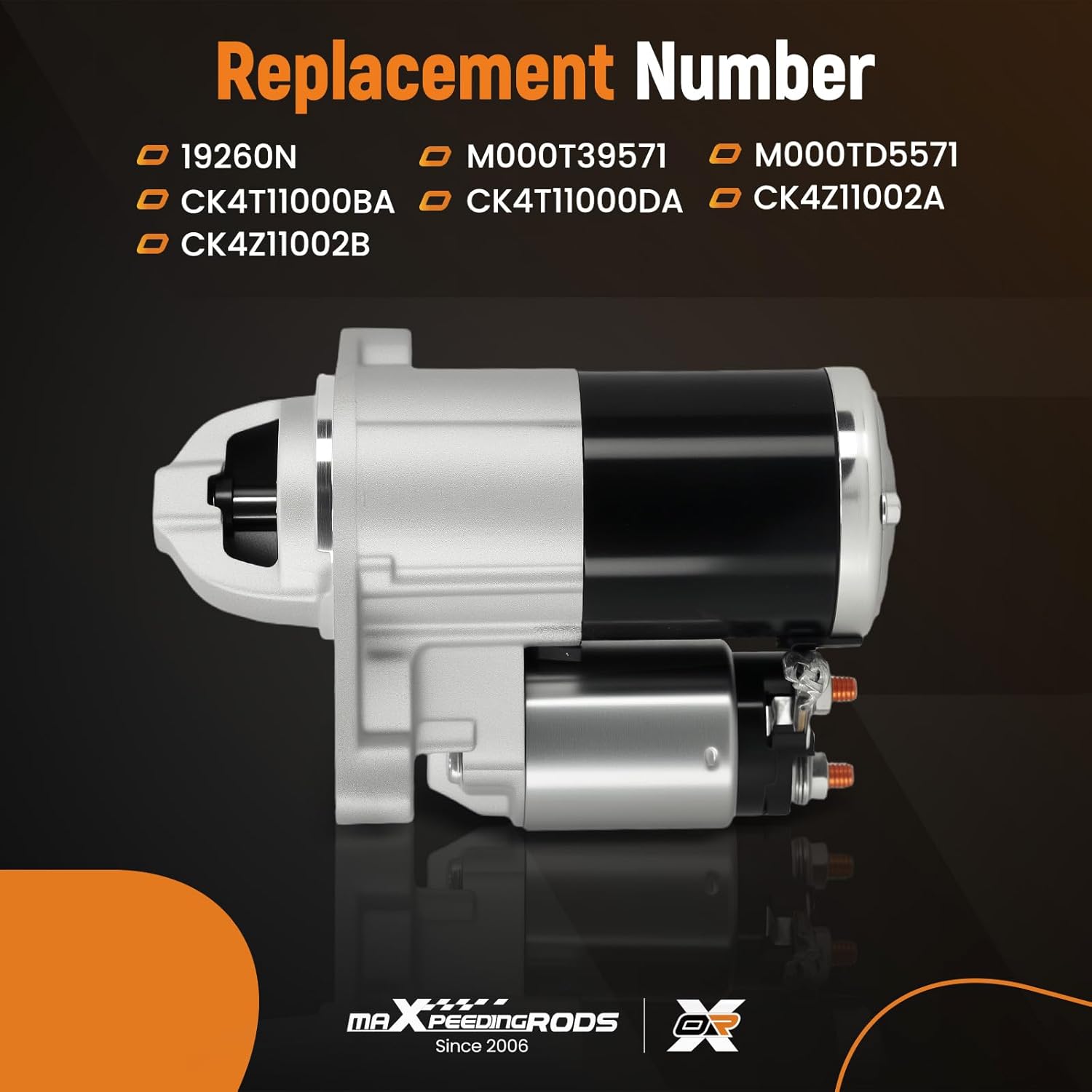 maXpeedingrods Starter Motor for Ford F-150 / Mustang 2011-2017, Transit-150/250/350 2015-2020, Expedition 2015-2017, for Lincoln Navigator 2015-2017, 12V 1.4KW 13 Teeth CW, Replace# 19260, 410-48224