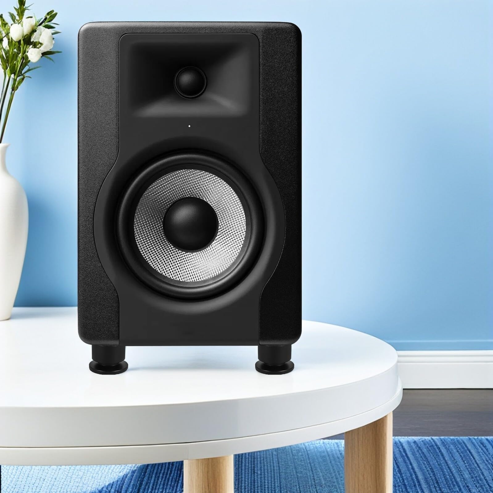 BESPORTBLE Piedini Antivibranti per Altoparlanti Set da 4 in Lega di Alluminio Cuscinetti Isolanti Antiurto per Amplificatori e Apparecchiature Audio Piedini Smorzatori per Altoparlanti da