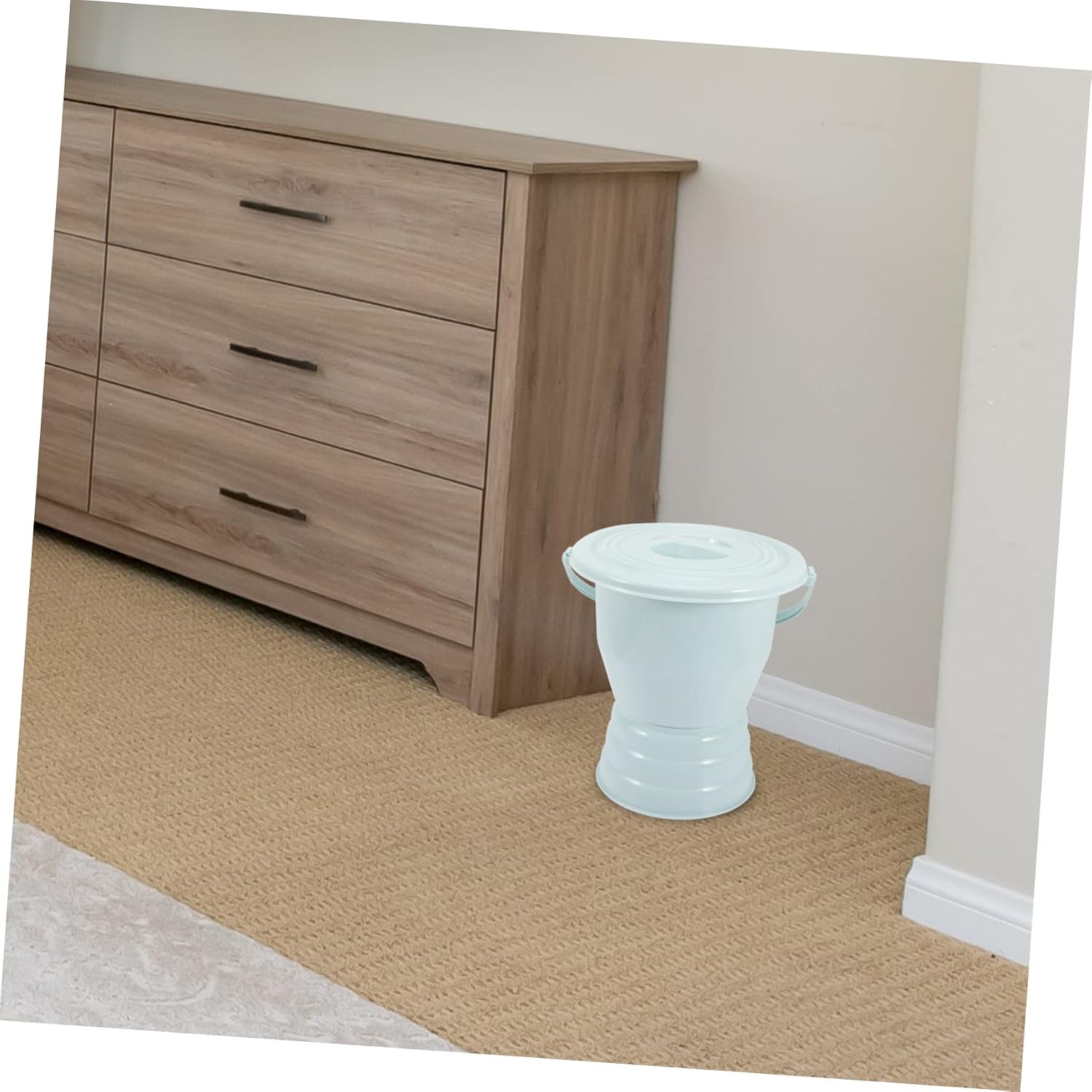 NOLITOY Thickened Urinal Portable Chamber Pot Elderly Disabled Covered Spittoon Night Urine Pot Plastic Lid