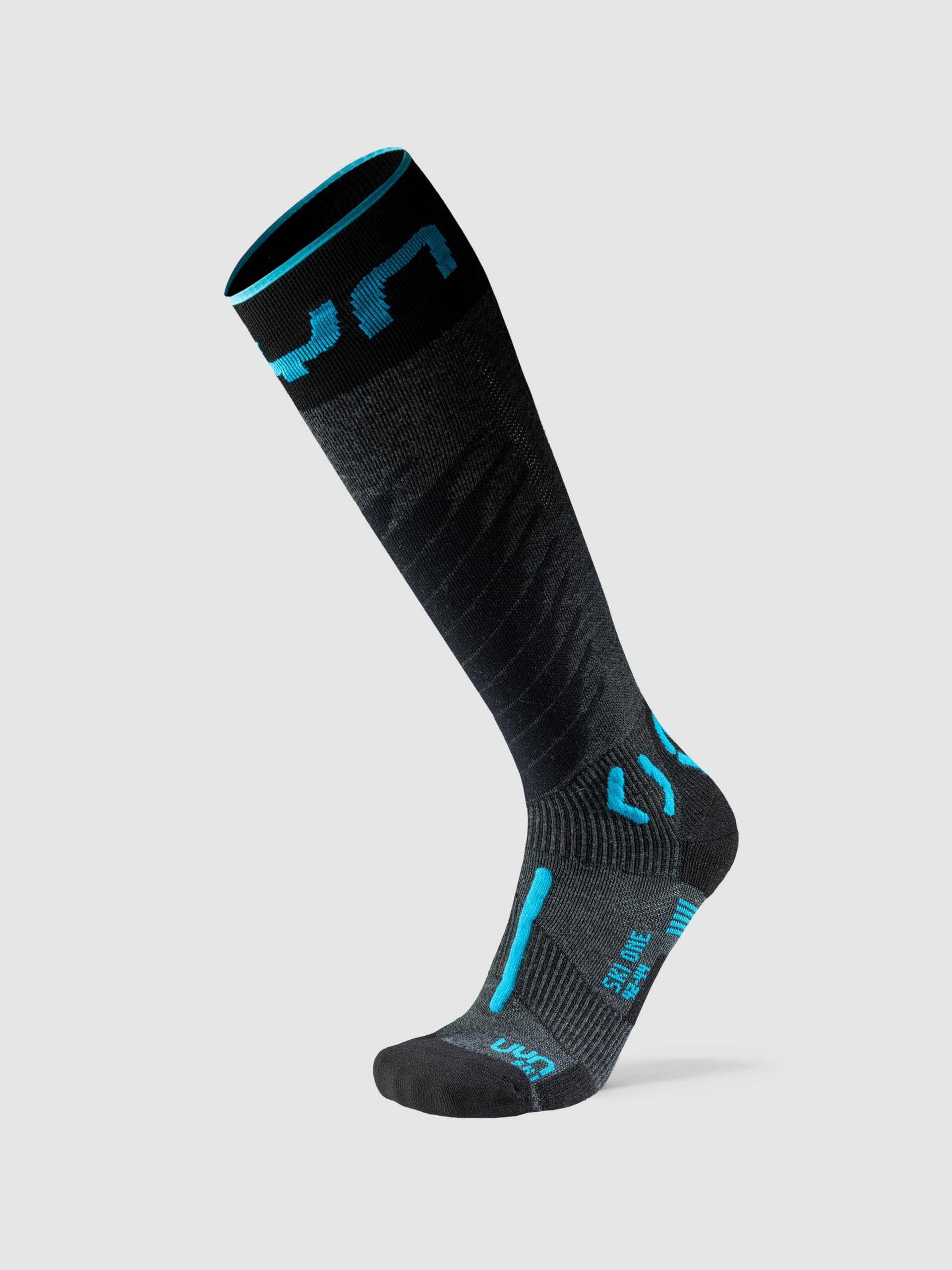 UYN Men's S100274 Socks, Black, 42/44