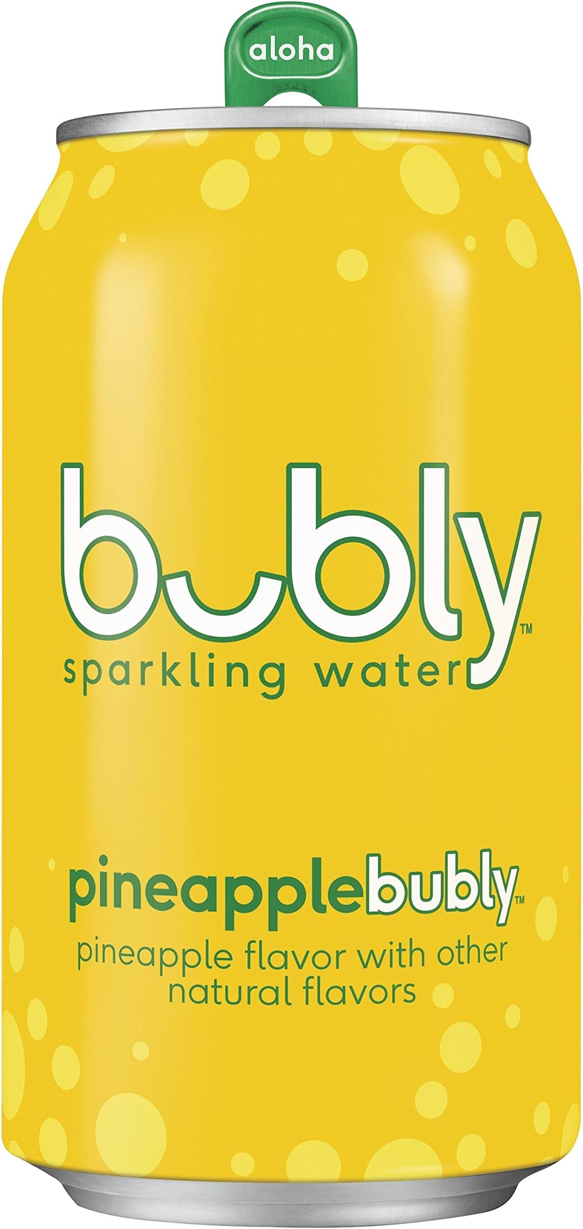 Bubly Sparkling Water, Pineapple, 12 fl Oz. Cans, (18 Pack)
