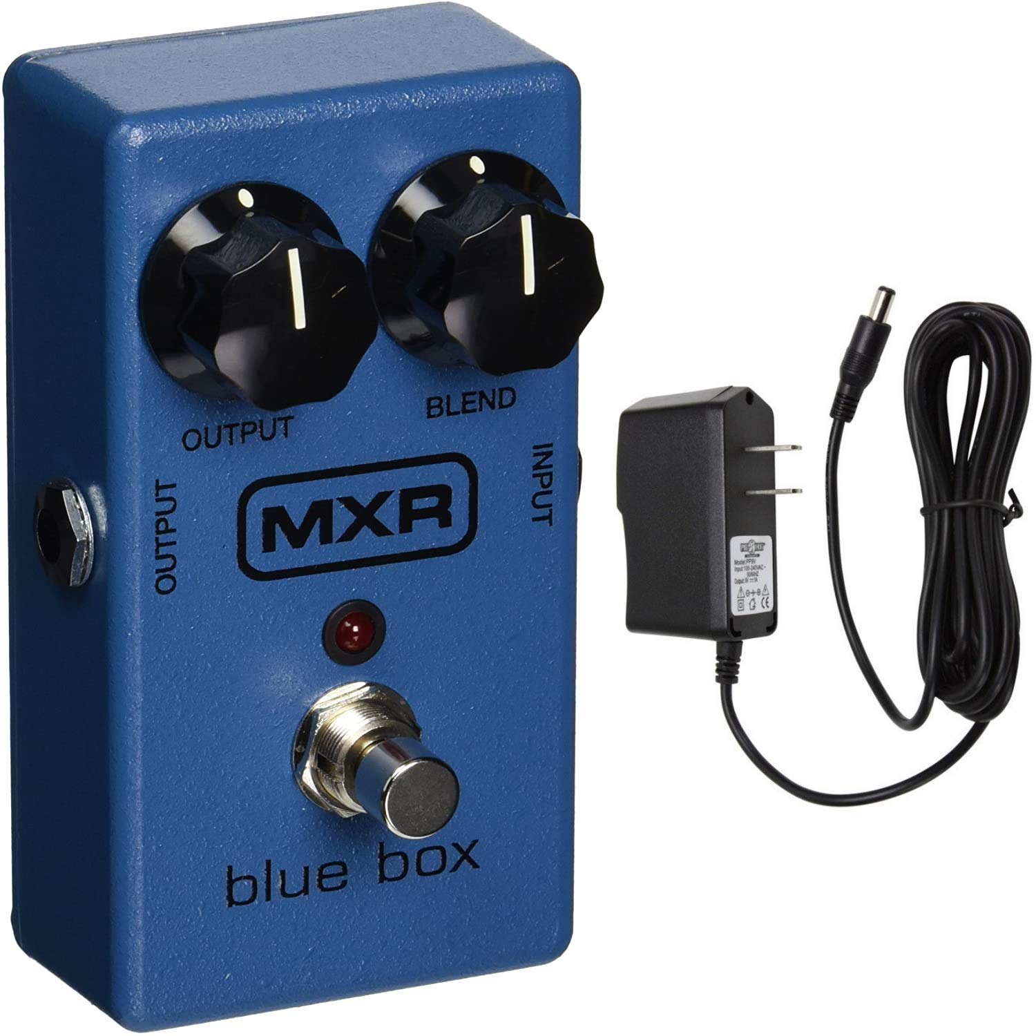 MXR M103 Blue Box Octave Fuzz Bundle with 9-volt Power Supply