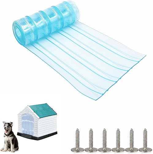 IGIYI Solapas de repuesto para puerta de perro, tira de vinilo de plástico PVC segura para casas de perros, puertas de gatos, flexible, suave,