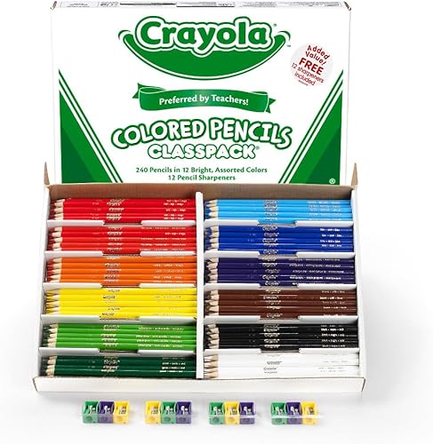 Miniatura 8 de Crayola paquete para clase con 240 unidades de lápices de colores, 12 colores surtidos (68 - 8024)